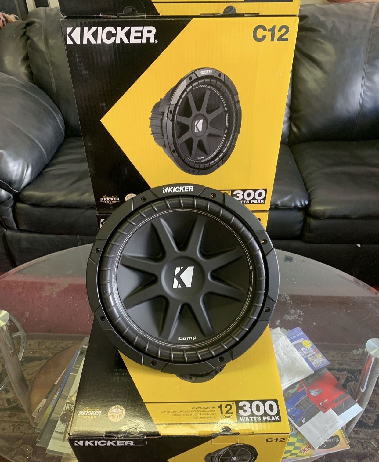 Kicker Car Audio . 12 Inch Car Stereo Subwoofers . High Quality . New Years Super Sale ! $69 Each While They Last . New