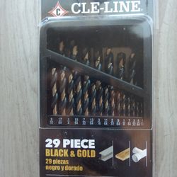 Drill Bits 29 Piece Black And Gold 