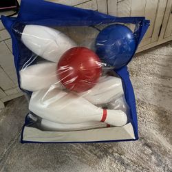 17 inch Huge Bowling 6 pins Set -  Indoor & Outdoor-Play Toys, Backyard Games Kids Activities