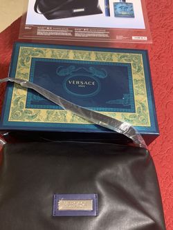 Versace Men’s Fragrance Empty Box, Cover & Travel Bag