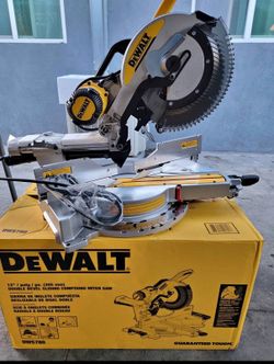 NEW - DEWALT 12" DOUBLE BEVEL SLIDING COMPOUND MITER SAW