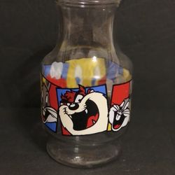 Vintage 1994 Looney Tunes Glass Jug Pitcher Carafe