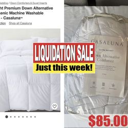 Ultra Weight Premiun  Down Alternative Hypoallergic  Machine  Washable Conforter-casaluna