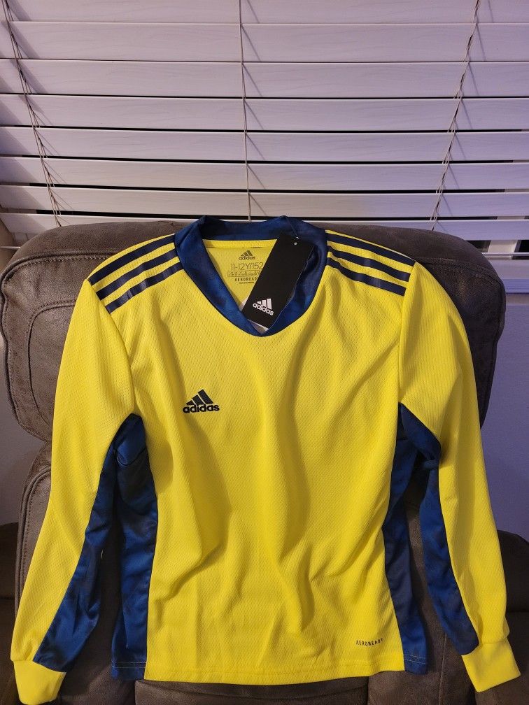 Adidas Soccer Youth Long Sleeve Jersey Size M