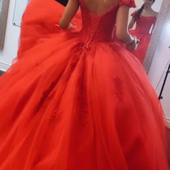 red quince/sweet 16  dress 