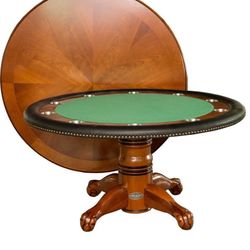 60" POKER TABLE w/DINING TOP