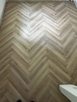 Herringbone vinyl plank