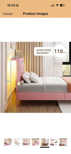 Soft Pink Bed