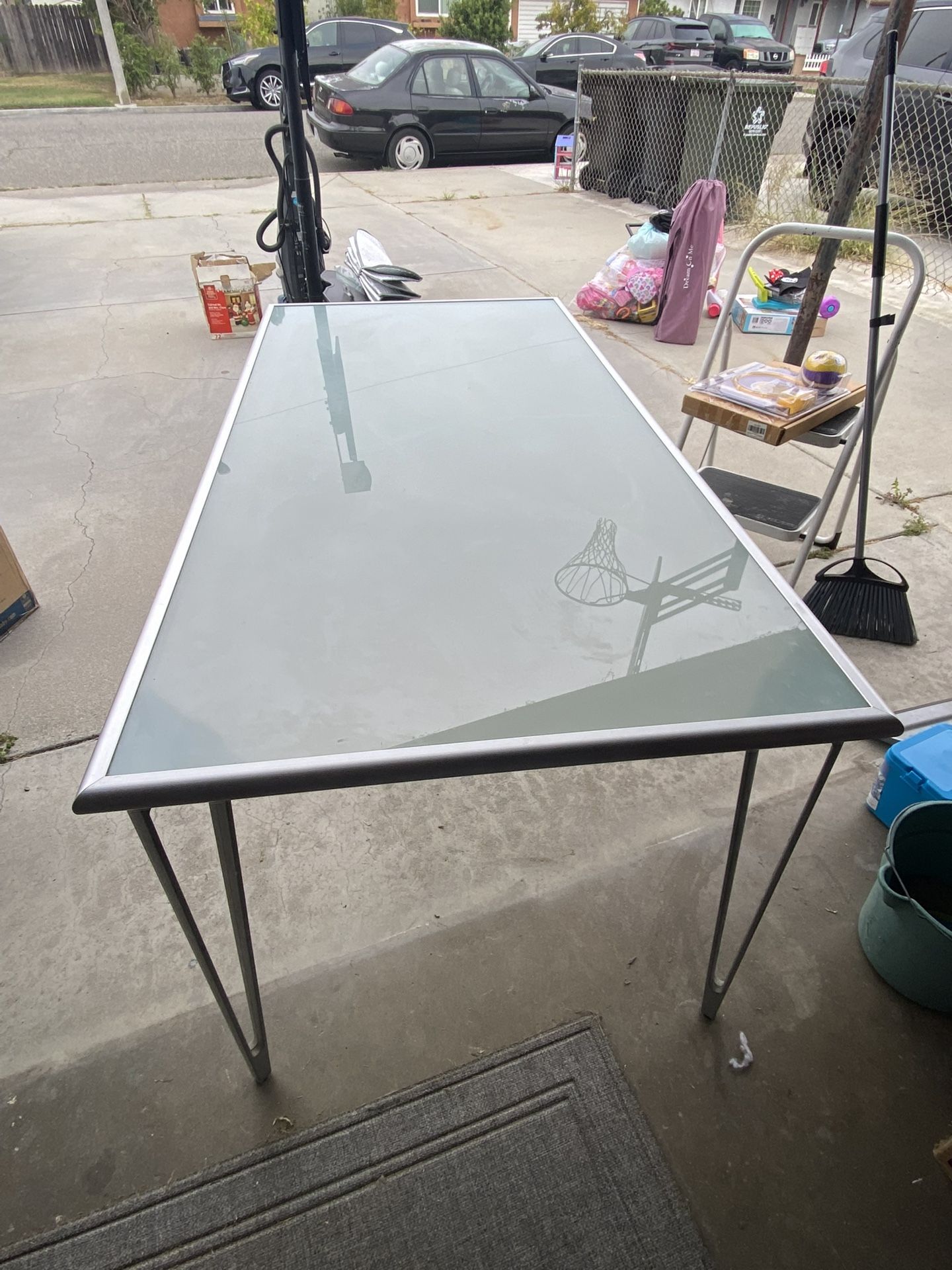 Glass Desk