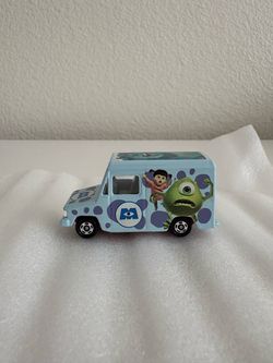 Very Rare Vintage 2006 Japan, Tomica Disney Pixar Collection Diecast Mini Car, Monsters Inc. Isuzu Hipac Van, Scale 1/70, Back Door Opens