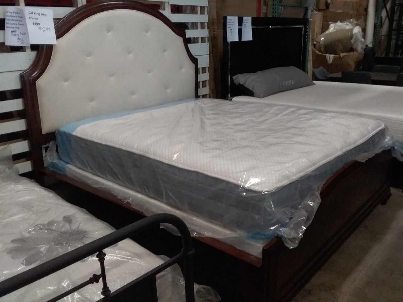 Display model special california king bed frame tax included free delivery