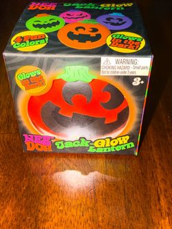 Nee Doh Jack-Glow Lantern Stress Ball Toy