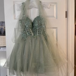 Green Tulle Dress 