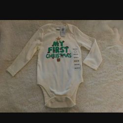 NWT Old Navy Unisex 18-24 Month Boys Girls MY FIRST CHRISTMAS Bodysuit

