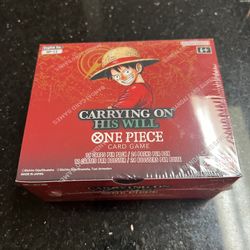 One Piece 13 Carrying His Will Booster Box 