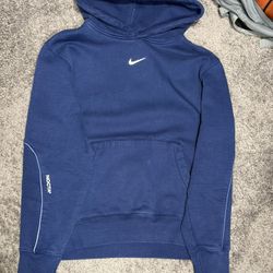 Nike x Drake NOCTA Heavyweight Cardinal Stock Hoodie Navy Blue Size Medium
