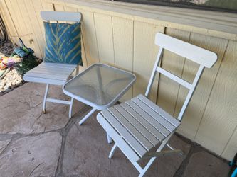 outdoor table and chair set