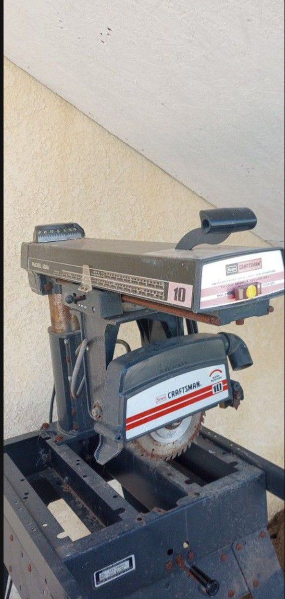 Craftsman Radial Arm Saw (Sierra De Brazo Radial Marca Craftsman)