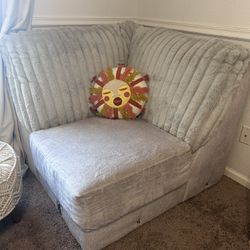 Fluffy Corner Sofa 