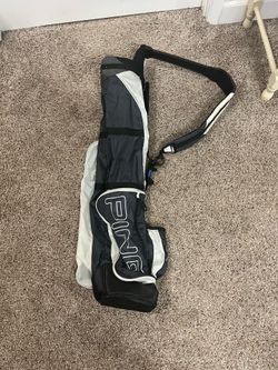 PING MoonLite II Collapsible Golf Club Sunday Carry Bag 3 Way Lightweight Travel