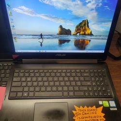 ASUS Touch Screen Gaming 15.6" Intel Core i7 6th Gen Processor, 12gb Ram, 512gb SSD, Nvidia 940M 2GB, Microsoft office Package, Windows 10 