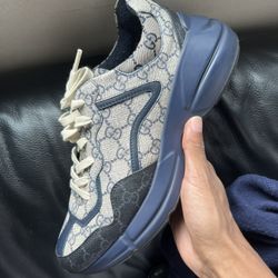 gucci rhyton blue/beige size 41