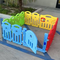 NEW $55 each 59x59x24 Inch Tall 14 Panel Baby Gate Play Pen Playpen Child Safety Fence Indoor Outdoor Or Pet 