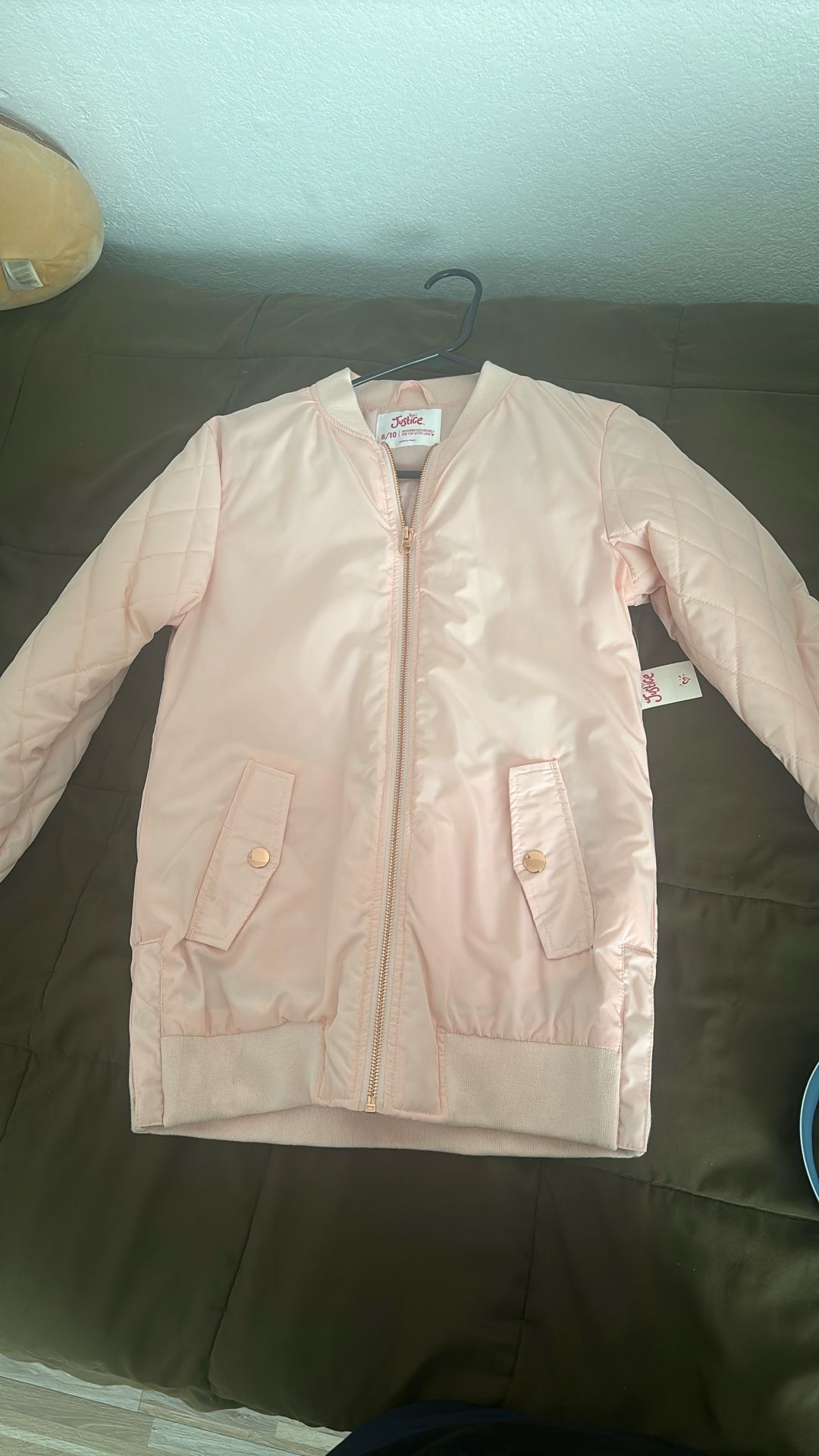 JUSTICE 8/10 Pink Jacket