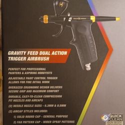 Black Widow Gravity Feed Dual Action Trigger Airbrush 