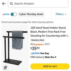 JQC TOWEL Holder Blk