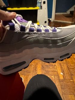 Nike Air Max 95 White Purple Sneakers