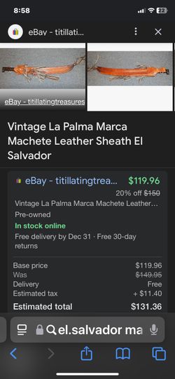 La Palma Machete Leather Sheaf