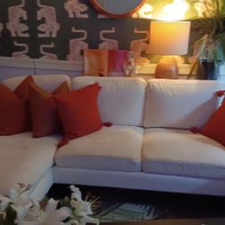White Sectional 