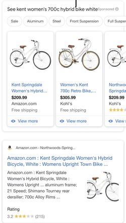 Kent springdale best sale women's hybrid bicycle