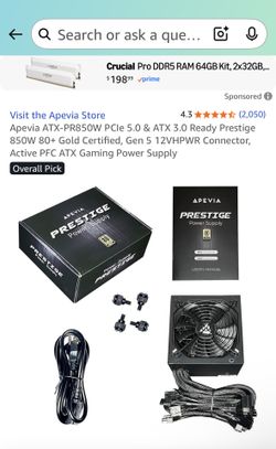 Computer Power Supply 850