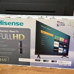 Almost New 43 Hisense Smart LED TV - with stand