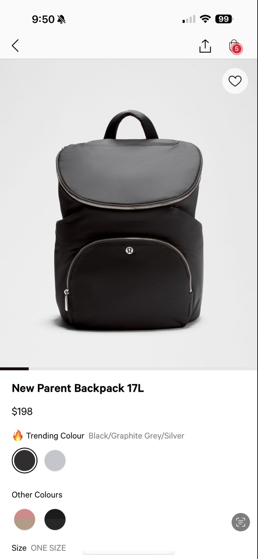 Lululemon Diaper Bag 