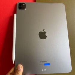 128GB Apple IPad Pro 11” 4th Generation (2022 Model / M2 chip ) with Keyboard, pen & Accessories (256gb /512GB)