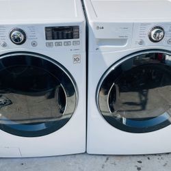 LG. WASHER AND GAS DRYER 