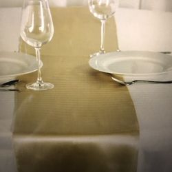 Table Runner Champagne 12 Runners New