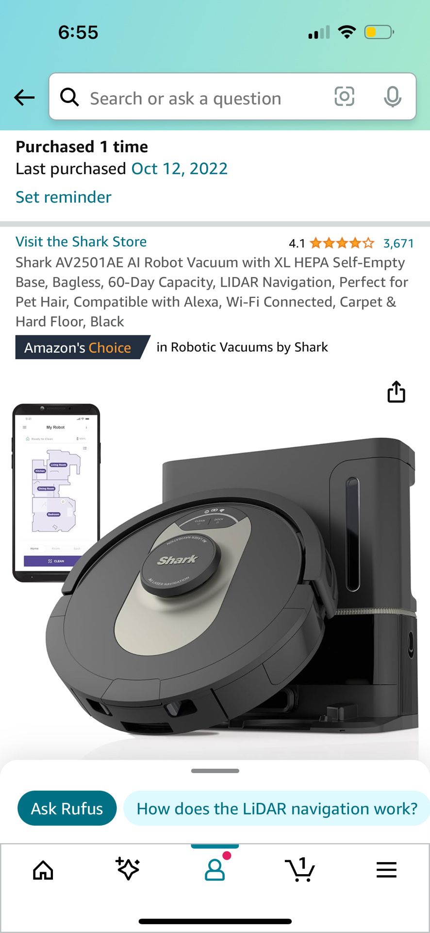 Shark AI Robot Vacuum 
