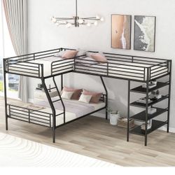 L- Shaped Bunk Beds - Delivery Optional.