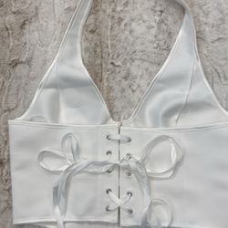 Brand New White Corset Sz Large 