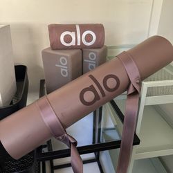 All Yoga Mat With Strap, Blocks And Nonslip Towel