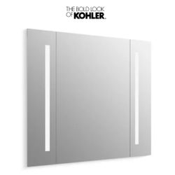 Kohler Verdera Modern Rectangular Frameless Bathroom Mirror with LED Lighting