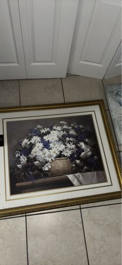 Framed Floral Still Life Print