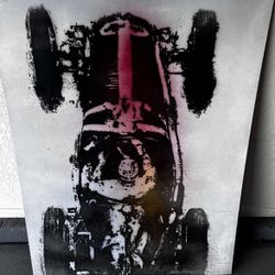 Garage Art, Open Wheel Indy Style Race Car, 50 X 36”