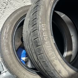 2 Used Tires P245/45r18