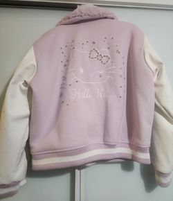 Hello Kitty Sz L Lavender Jacket w/Rhinestones EUC 