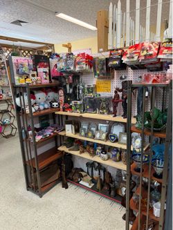 Vintage Collectibles, figures, horror, leather bags, and much more.